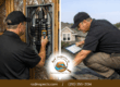 home inspector checking electrical panel during builder warranty inspection san antonio tx