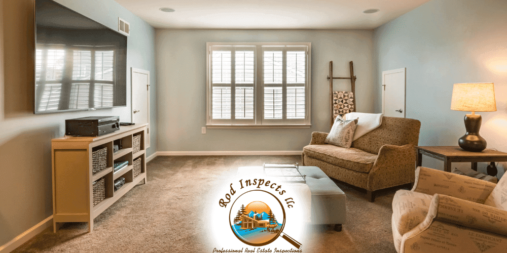 Living room interior inspected by Rod Inspects for older homes in San Antonio TX